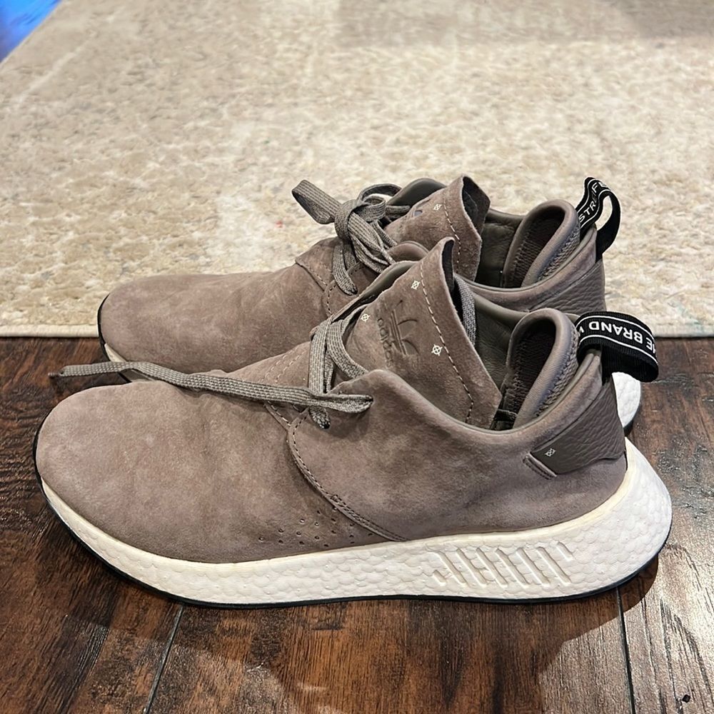 Adidas NMD C2 'Suede' BY9913 simple brown/core black. Men's size 9‎ womens 10.5